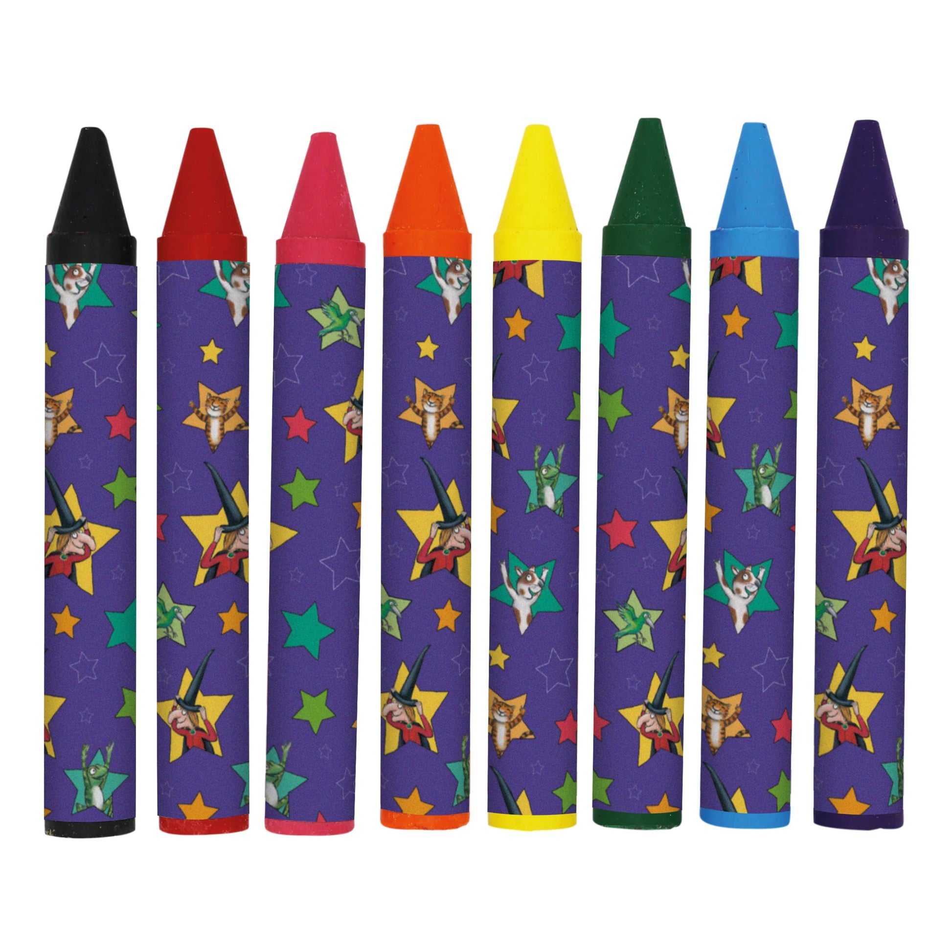 Room On The Broom Set of 8 Jumbo Crayons for Children - Anilas UK