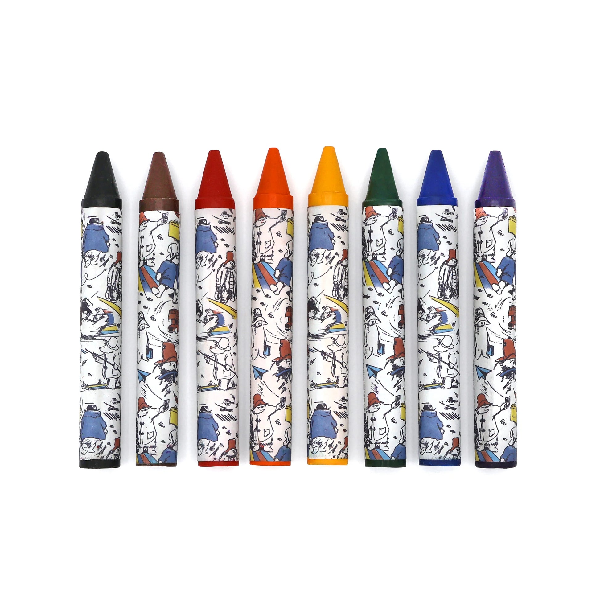 Paddington Jumbo Crayons – Set of 8 Chunky Wax Crayons for Kids – Colouring & Art Gift Set - Anilas UK
