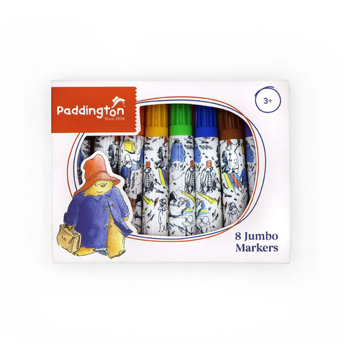 Paddington Set of 8 Jumbo Marker Pens for Children - Anilas UK