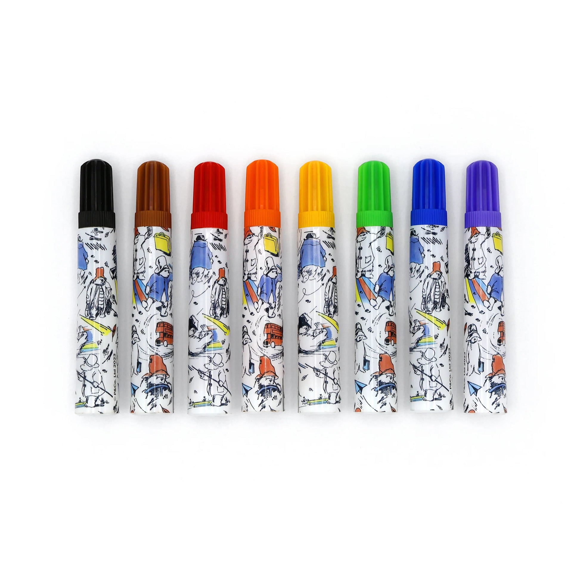 Paddington Set of 8 Jumbo Marker Pens for Children - Anilas UK