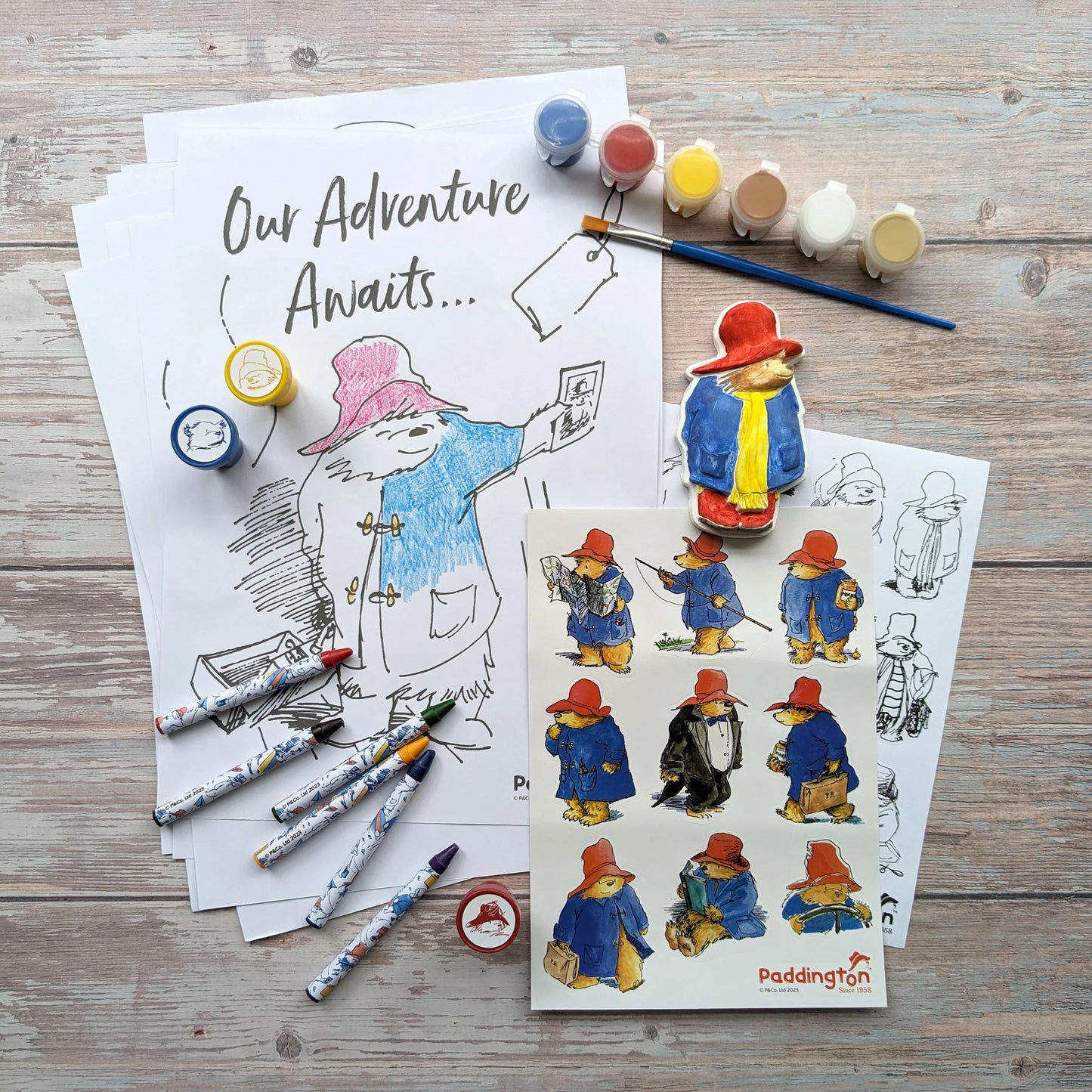 Paddington Children's Art Activity Set - Includes Paints, Crayons and Stickers - Anilas UK