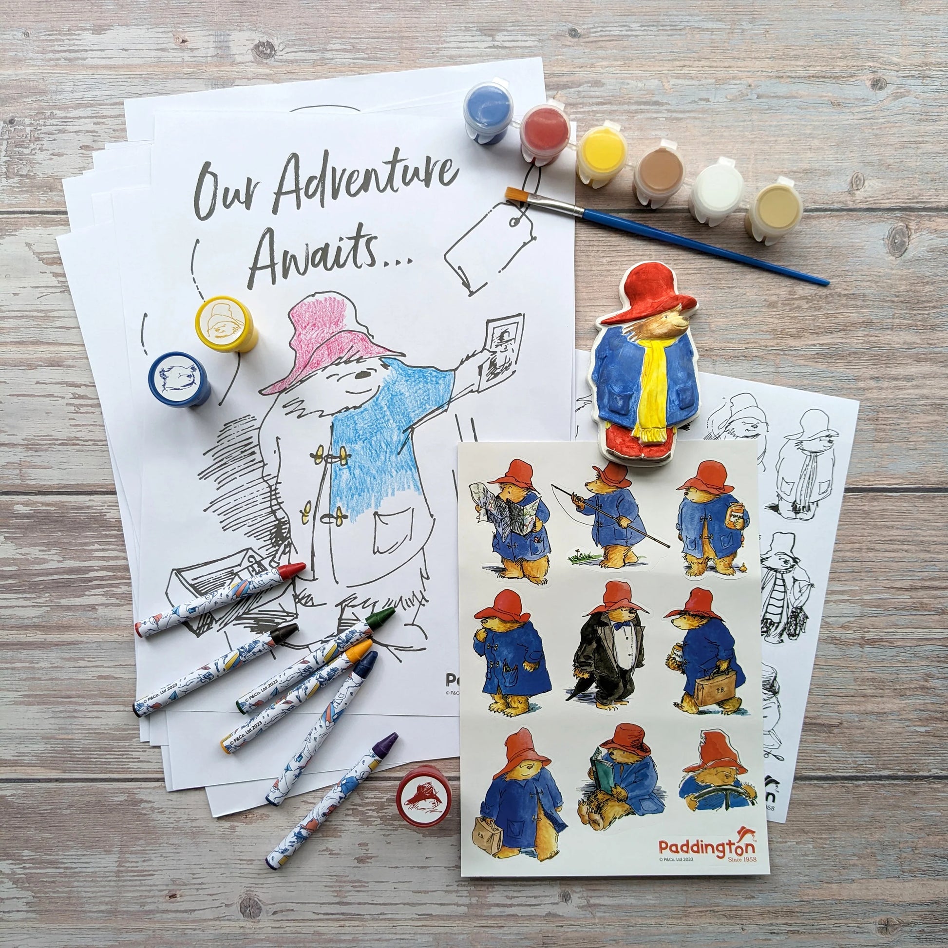 Paddington Children's Art Activity Set - Includes Paints, Crayons and Stickers - Anilas UK