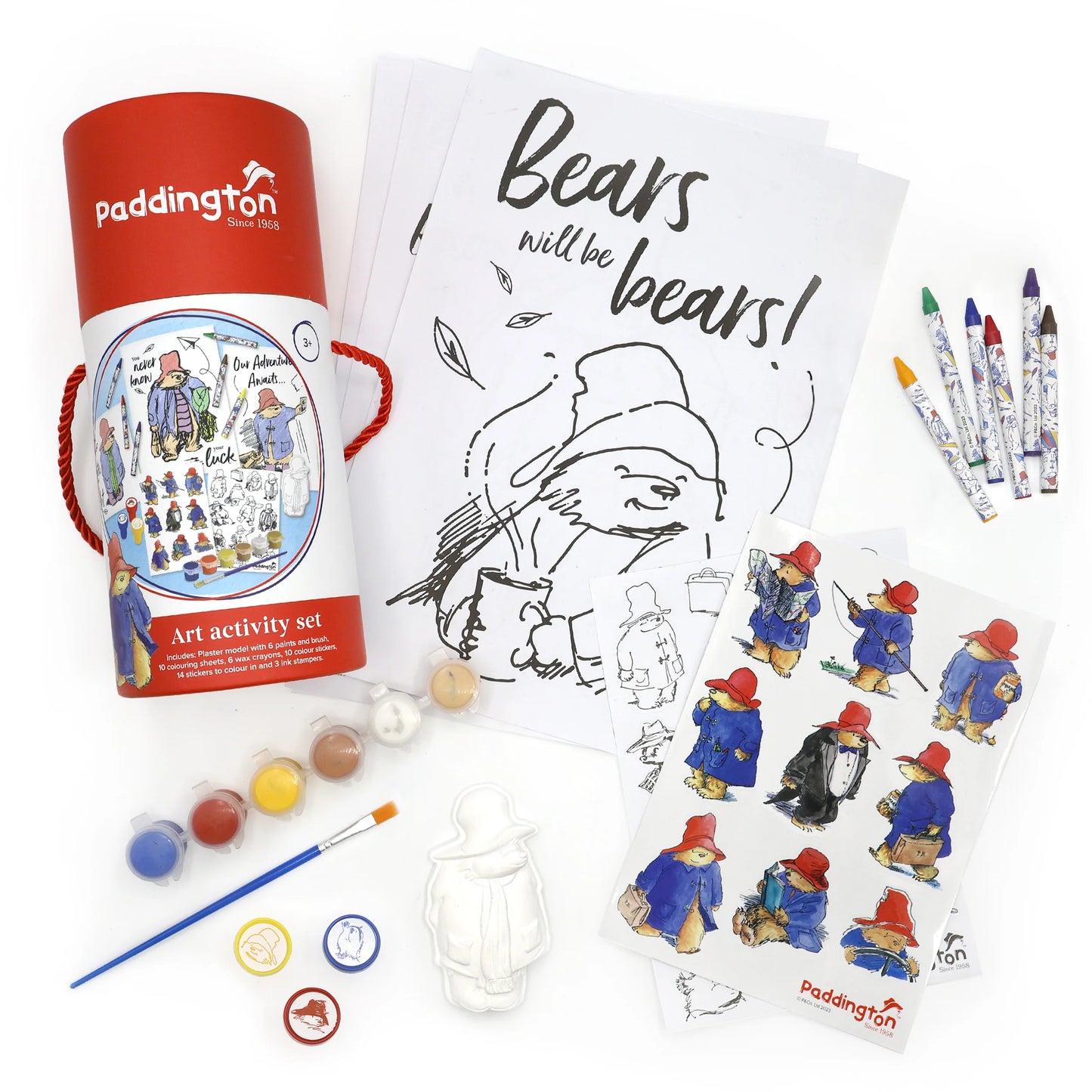 Paddington Children's Art Activity Set - Includes Paints, Crayons and Stickers - Anilas UK