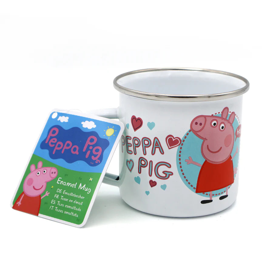 Peppa Pig Enamel Mug - Time To Party Design,