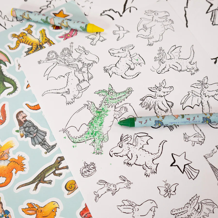 Zog Colouring Set - Crayons & Sticker Activity Kit - Anilas UK