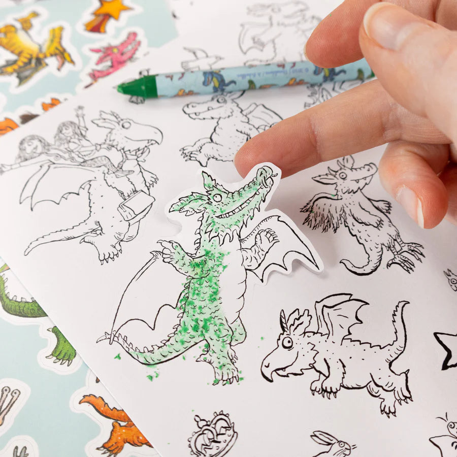 Zog Colouring Set - Crayons & Sticker Activity Kit - Anilas UK