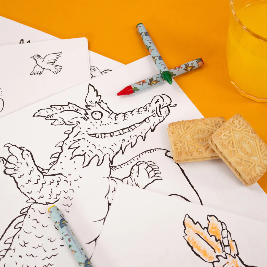 Zog Colouring Set - Crayons & Sticker Activity Kit - Anilas UK