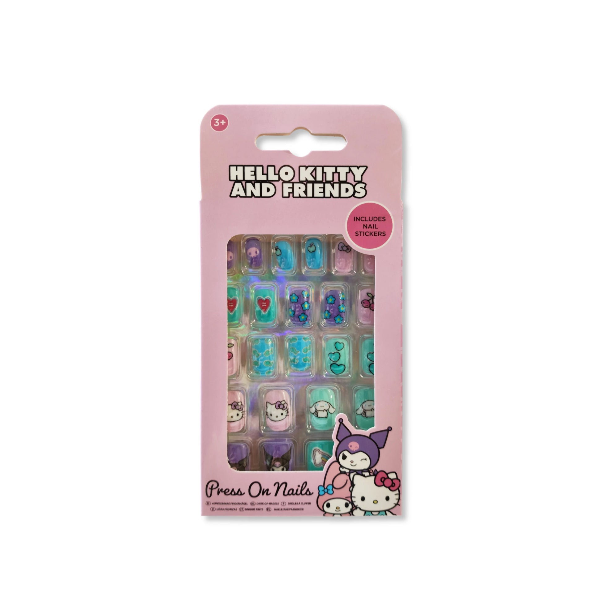 Hello Kitty and Friends Press On Nails - Anilas UK