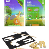 Zoo Scratch Art 3D Model (Glow in the Dark)