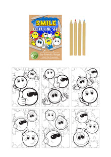 Eco Friendly Mini Smiley Colouring Set - Anilas UK