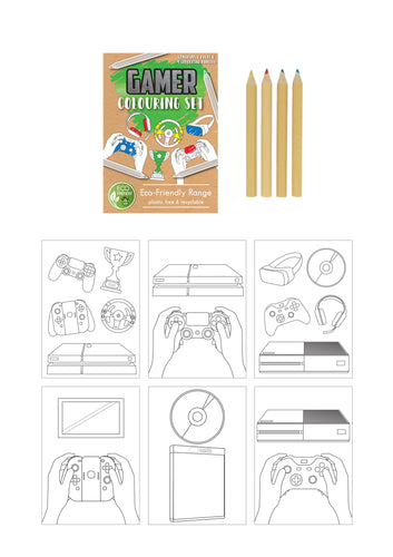 Eco Friendly Mini Gamer Colouring Set - Anilas UK