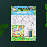 Jungle Colouring Set with Stickers