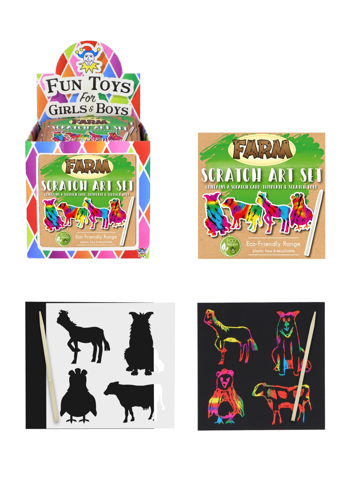 Farm Scratch Art Set - Anilas UK