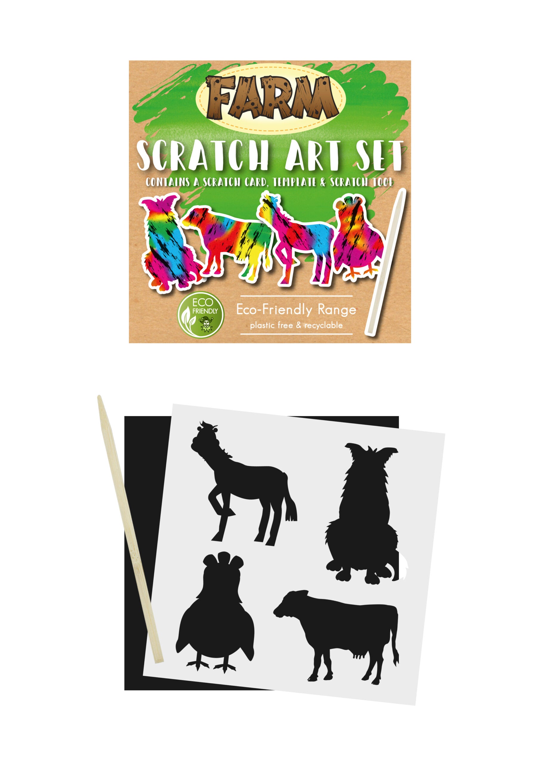 Farm Scratch Art Set - Anilas UK