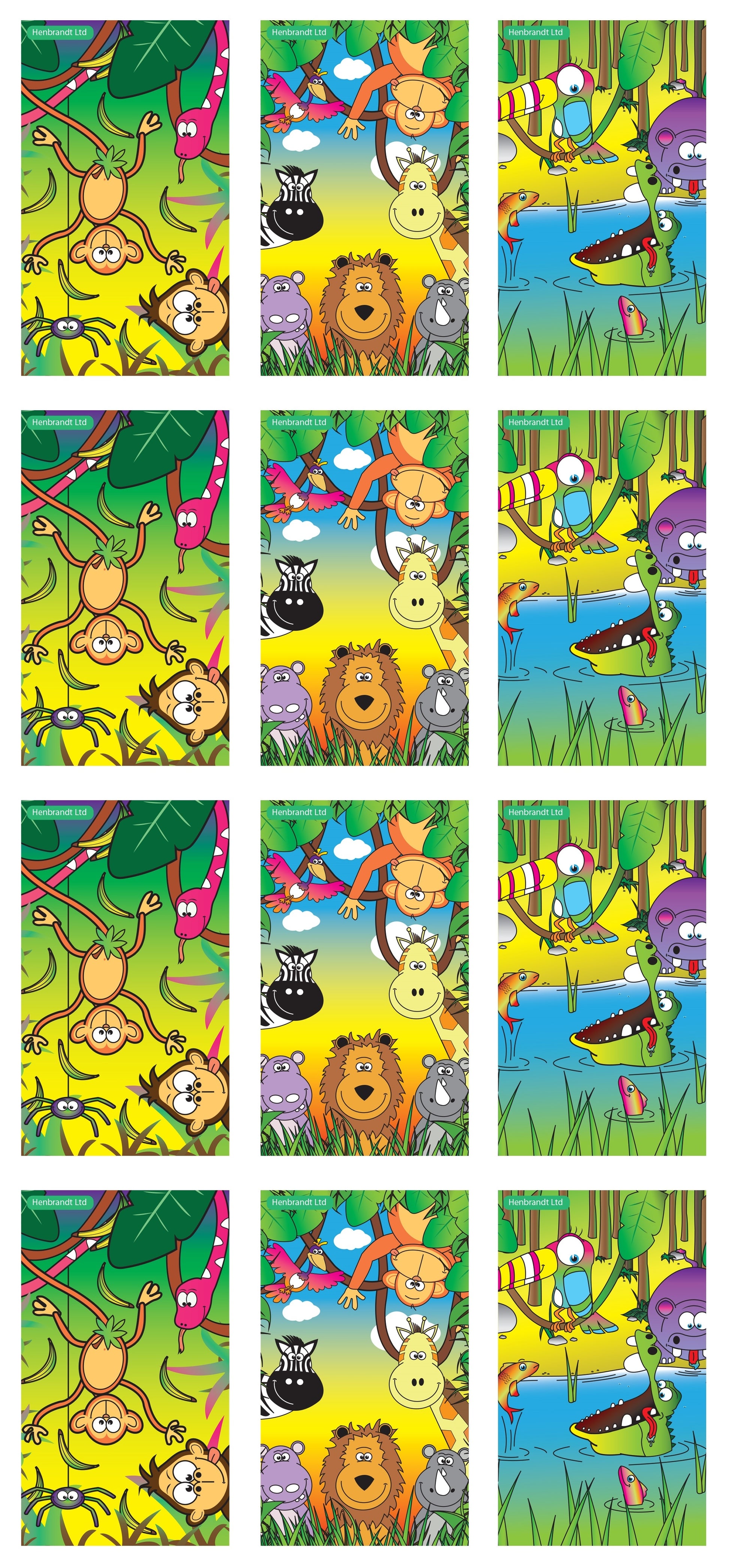 12 Mini Jungle Notebooks - Anilas UK