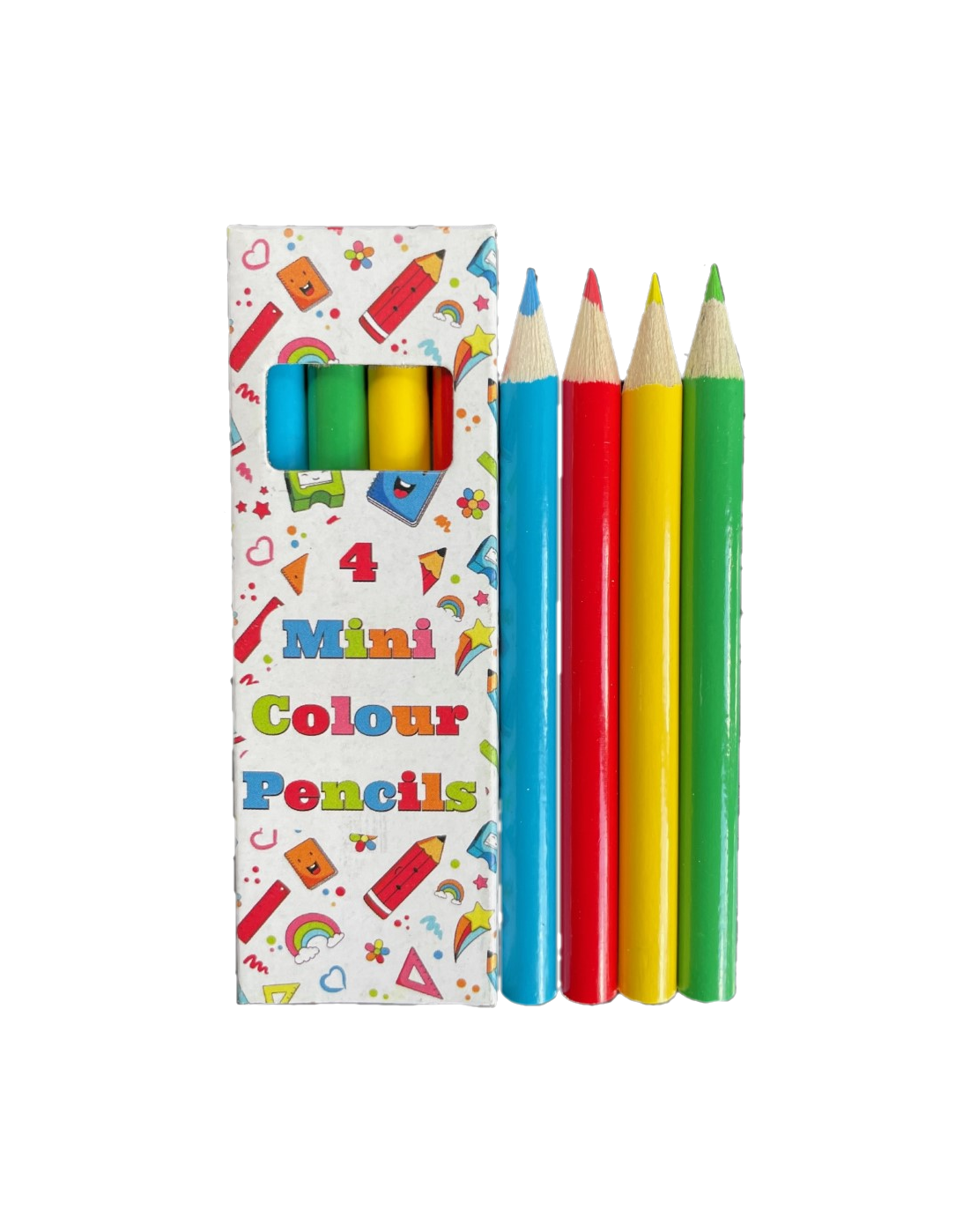 Set of 4 Assorted Mini Colouring Pencils - Anilas UK