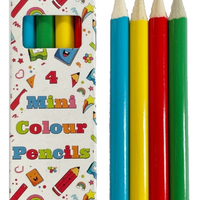 Set of 4 Assorted Mini Colouring Pencils - Anilas UK
