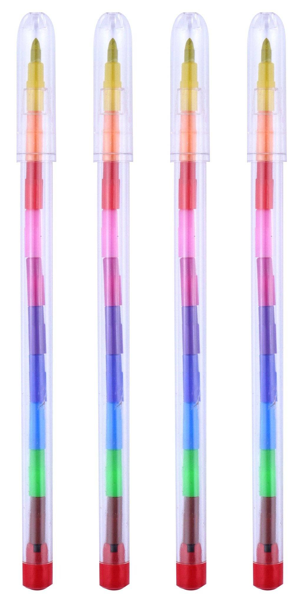 Set of 4 Crayon Stacker Pens - Anilas UK