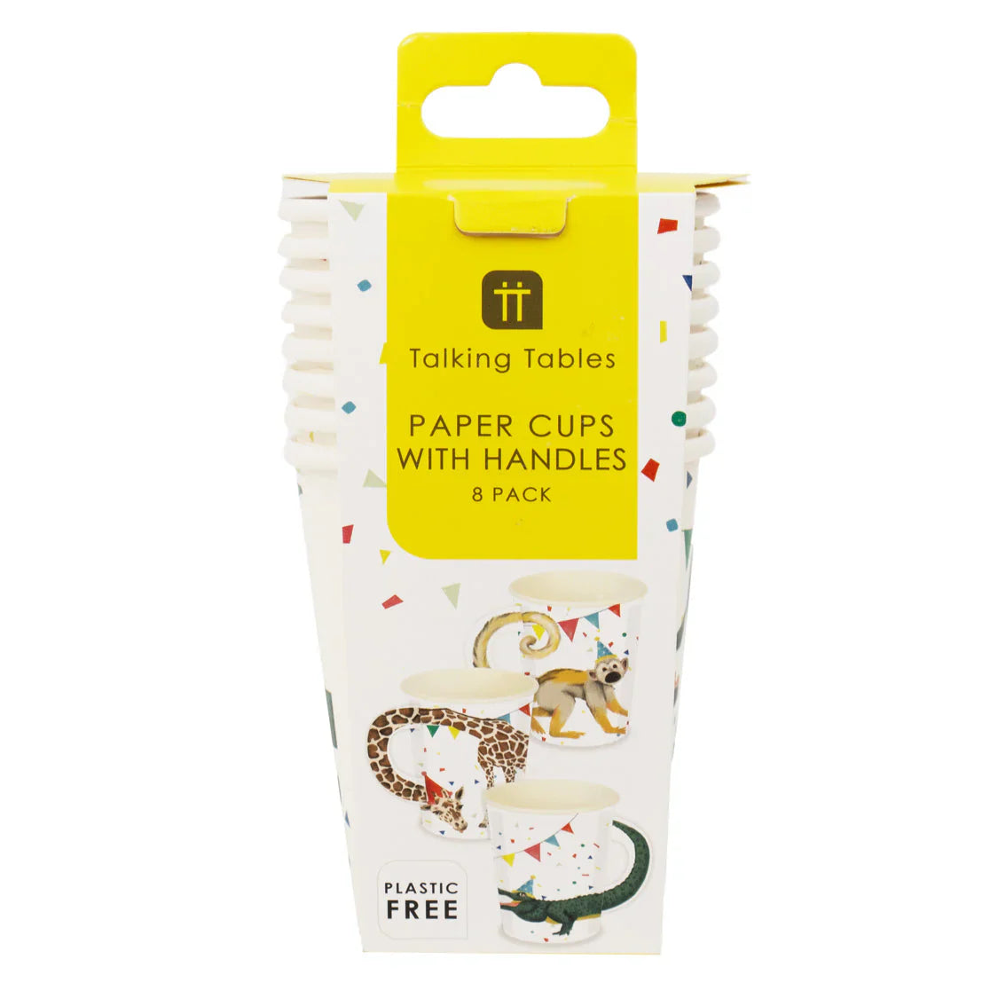 Party Safari Animal Paper Cups - 8 Pack - Anilas UK
