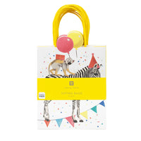 
              Party Safari Monkey & Zebra Paper Treat Bags - 8 Pack - Anilas UK
            