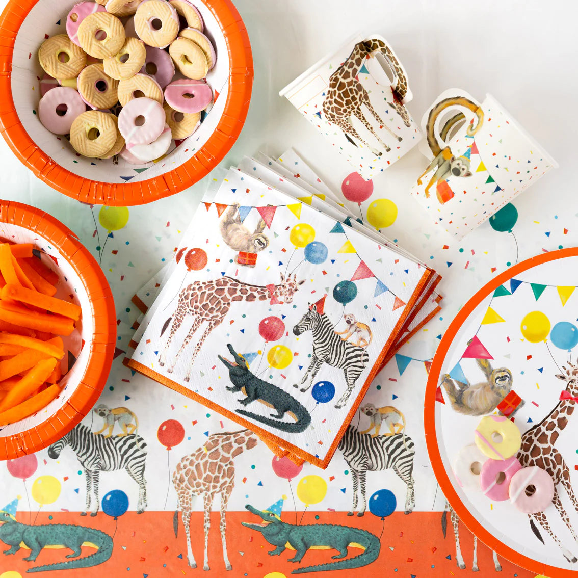 Party Safari Recycled Paper Napkins - 20 Pack - Anilas UK