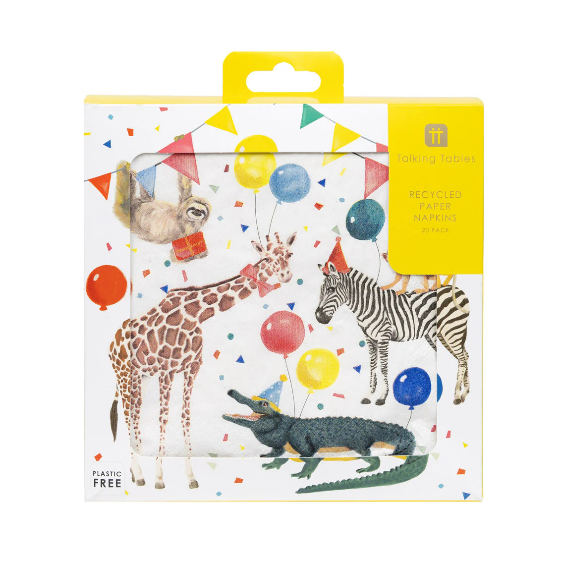 Party Safari Recycled Paper Napkins - 20 Pack - Anilas UK