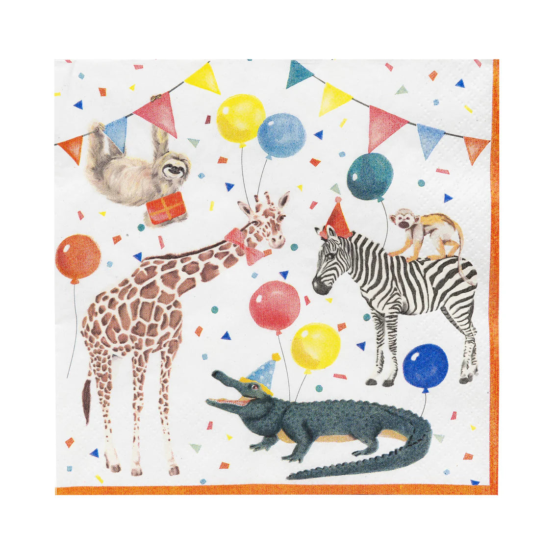 Party Safari Recycled Paper Napkins - 20 Pack - Anilas UK