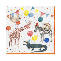 Party Safari Recycled Paper Napkins - 20 Pack - Anilas UK