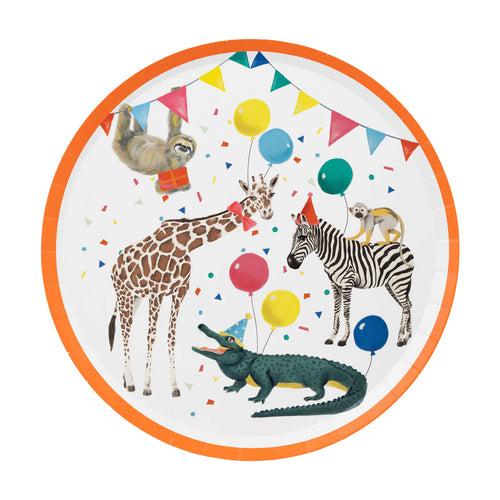 Party Safari Paper Plates - 8 Pack - Anilas UK