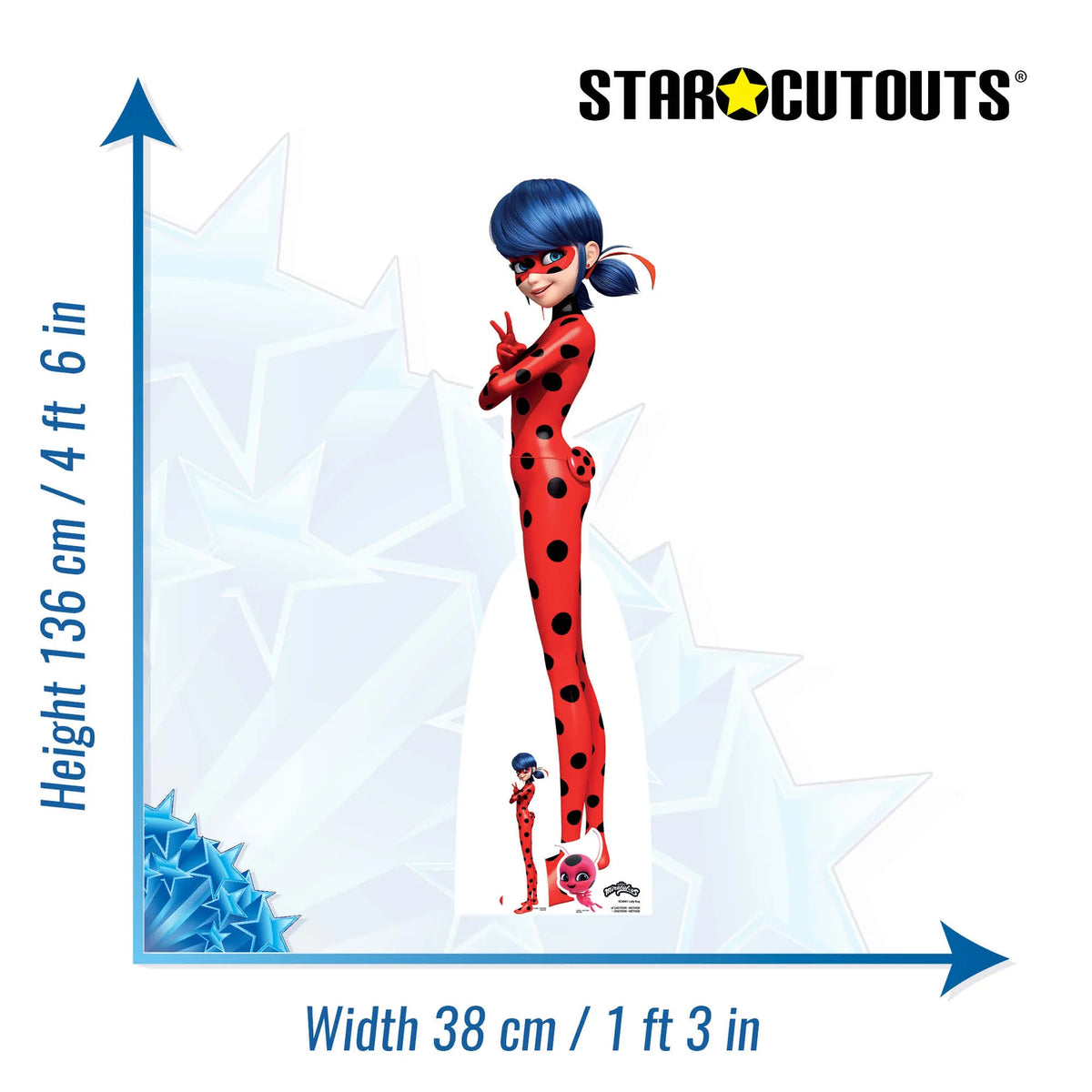 Lady Bug - Miraculous: Tales of Ladybug & Cat Noir Cardboard Cut Out Height 136cm
