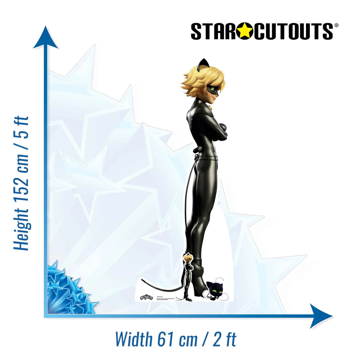 Cat Noir - Miraculous: Tales of Ladybug & Cat Noir Cardboard Cut Out Height 152cm