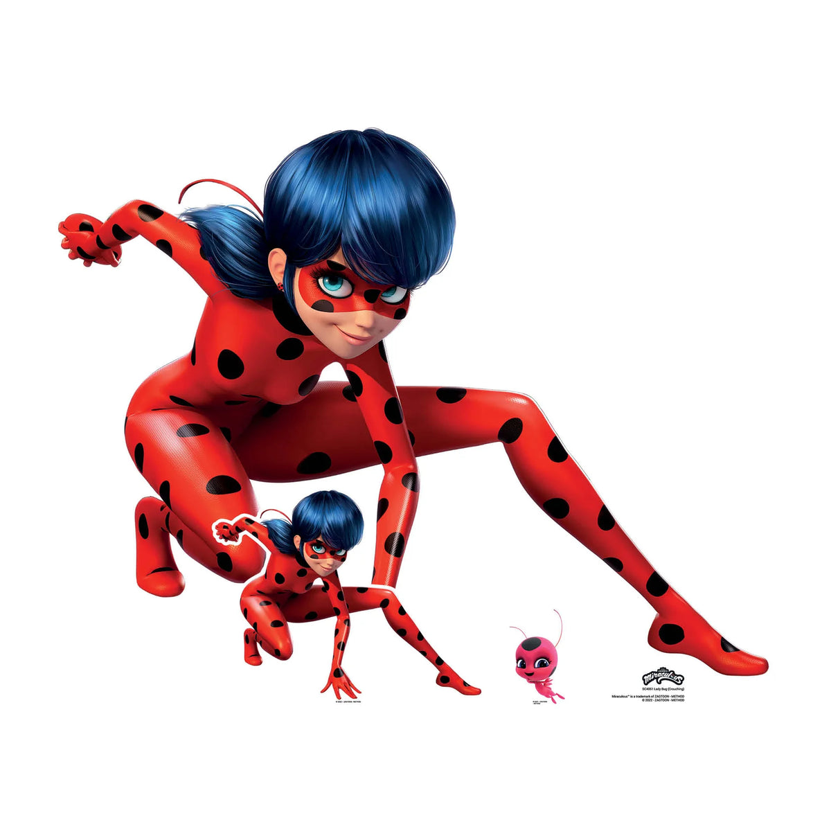 Lady Bug (Crouching) - Miraculous: Tales of Ladybug & Cat Noir Cardboard Cut Out Height 93cm