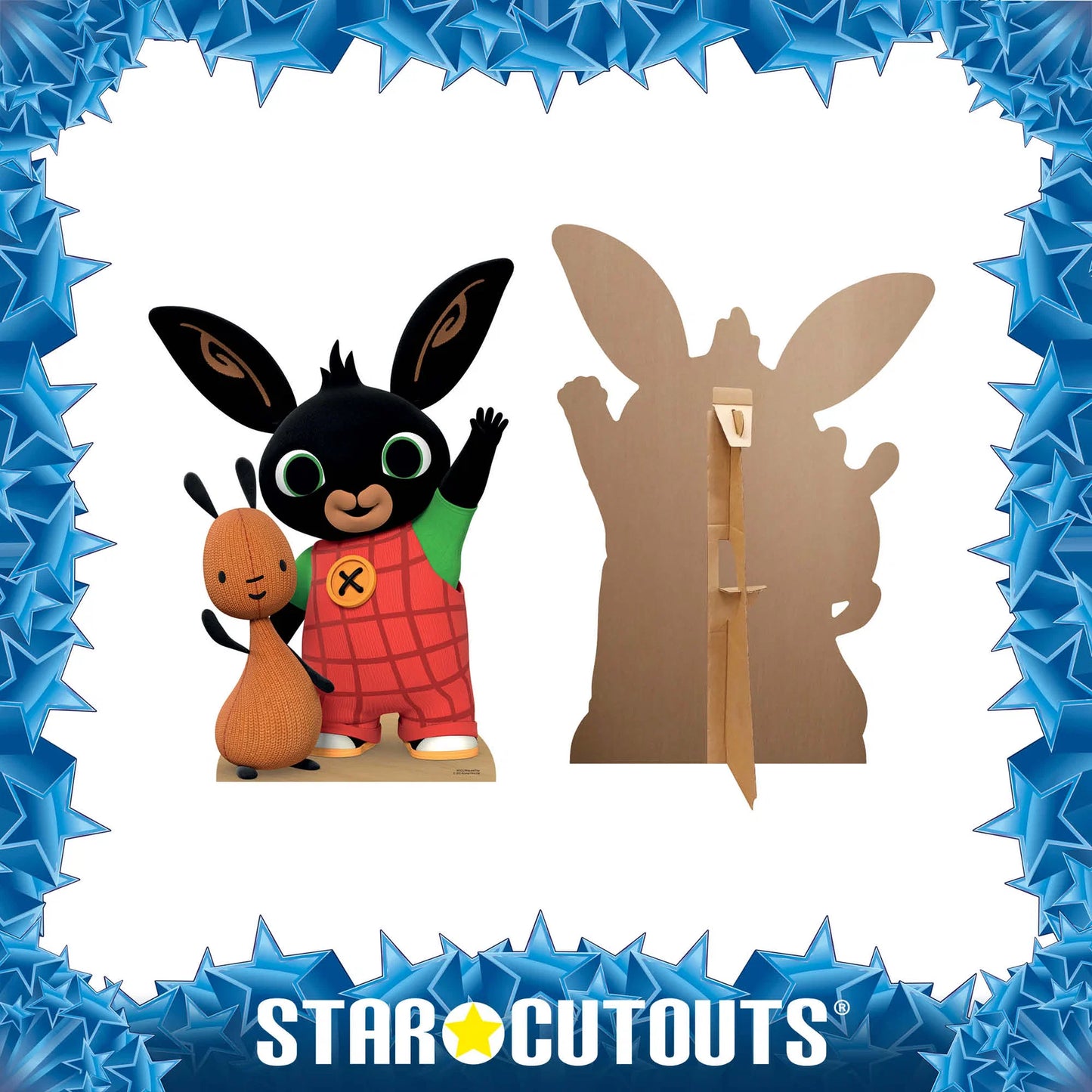 Bing and Flop Cardboard Cut Out Height 95cm