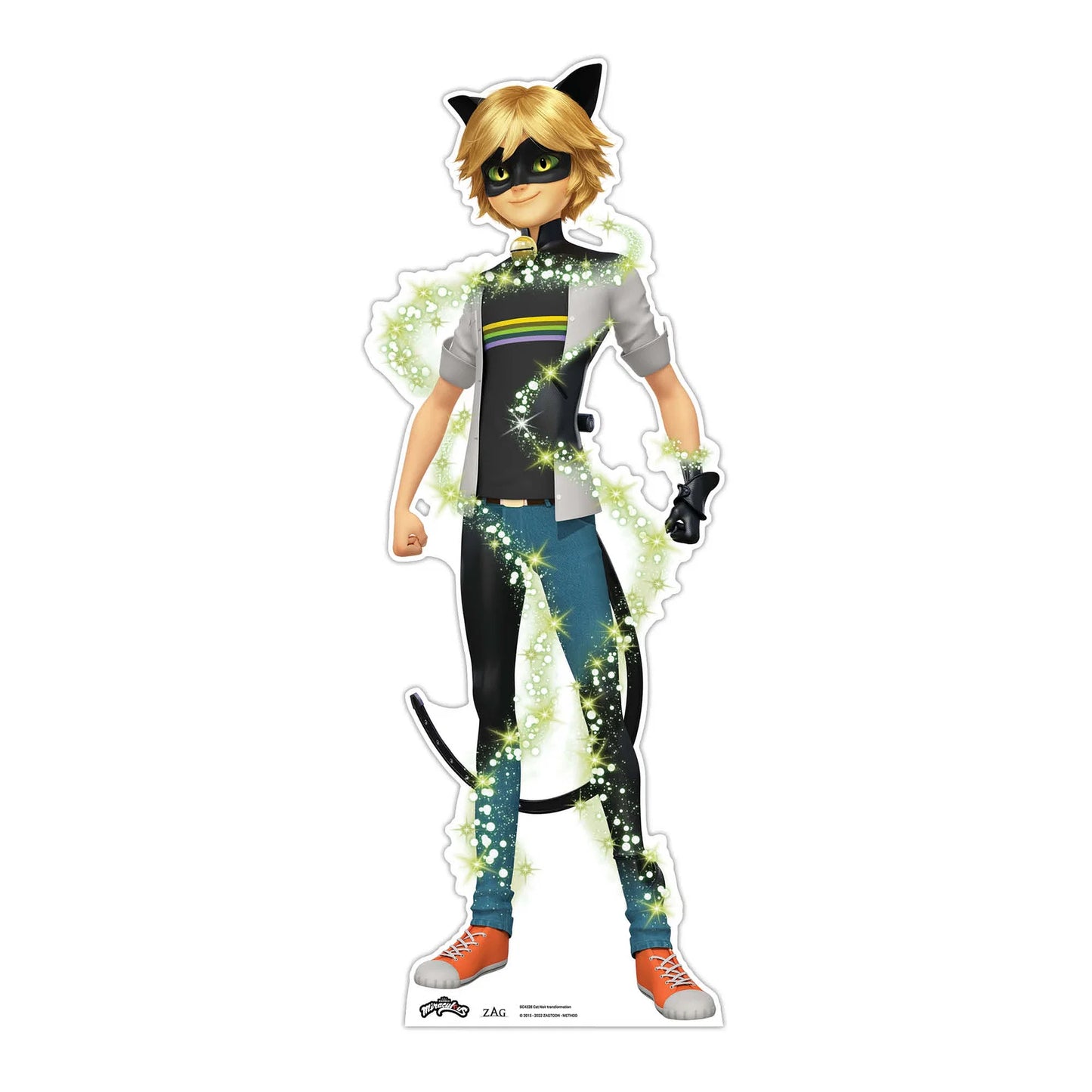 Cat Noir Transformation Star Table Top Cardboard Cut Out Height 95cm
