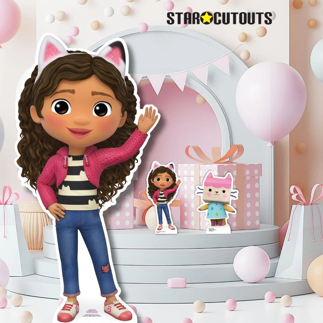 Gabby Waving Gabby's Dollhouse Star Mini Cardboard Cut Out 96cm - Anilas UK