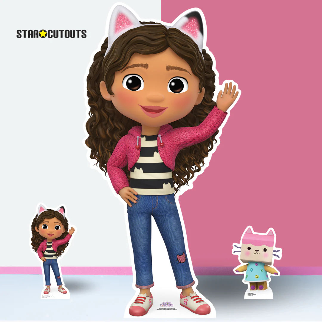 Gabby Waving Gabby's Dollhouse Star Mini Cardboard Cut Out 96cm - Anilas UK