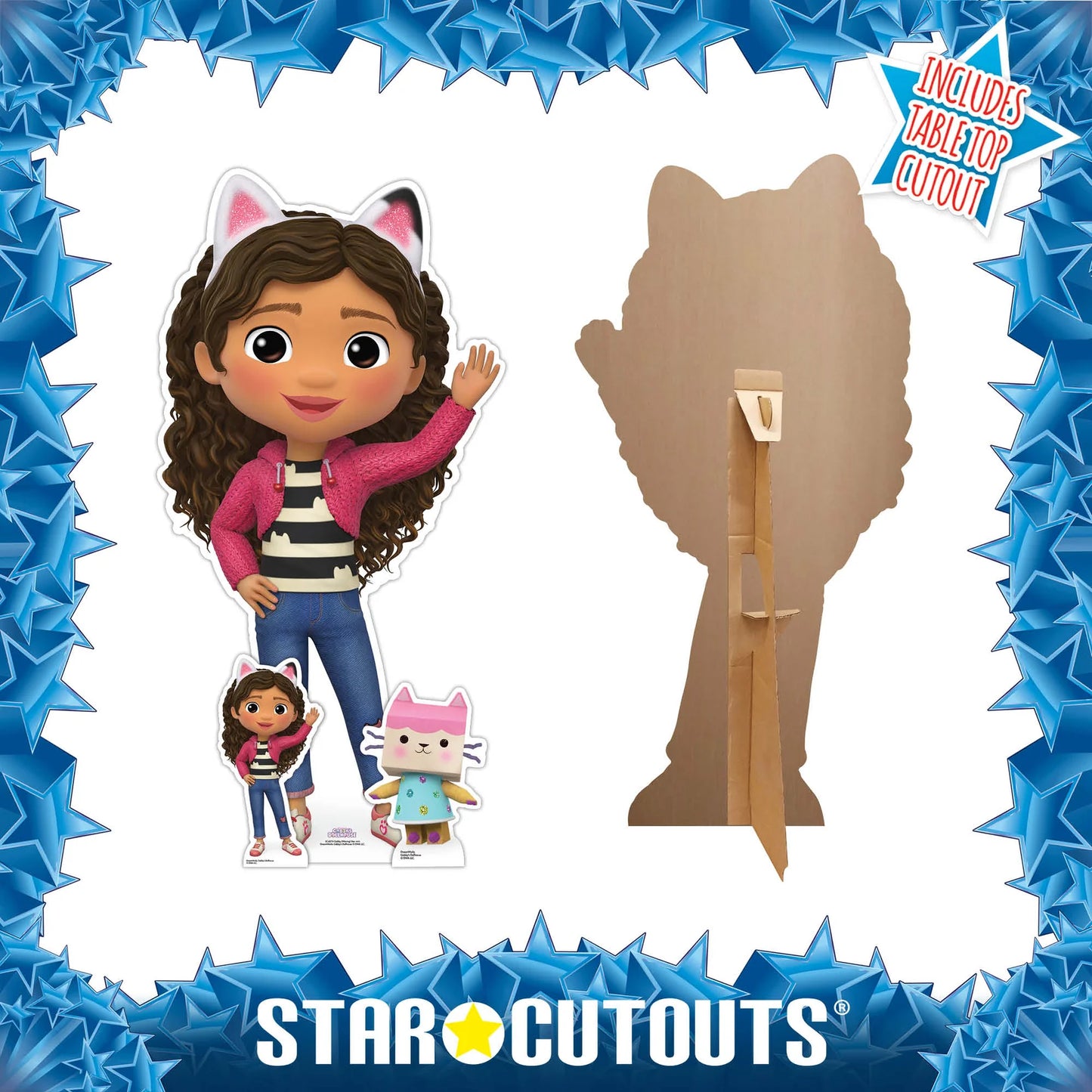 Gabby Waving Gabby's Dollhouse Star Mini Cardboard Cut Out 96cm - Anilas UK