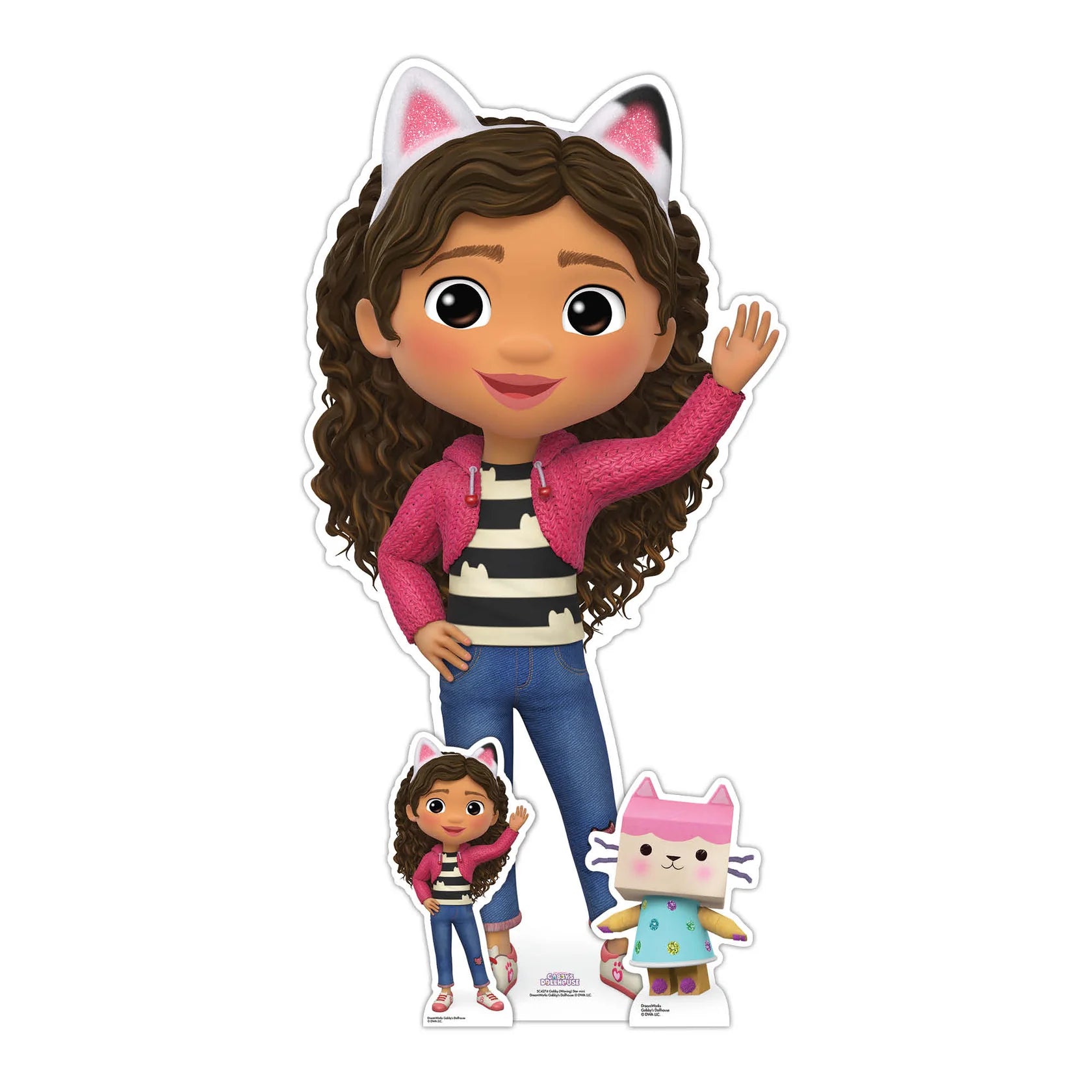 Gabby Waving Gabby's Dollhouse Star Mini Cardboard Cut Out 96cm - Anilas UK