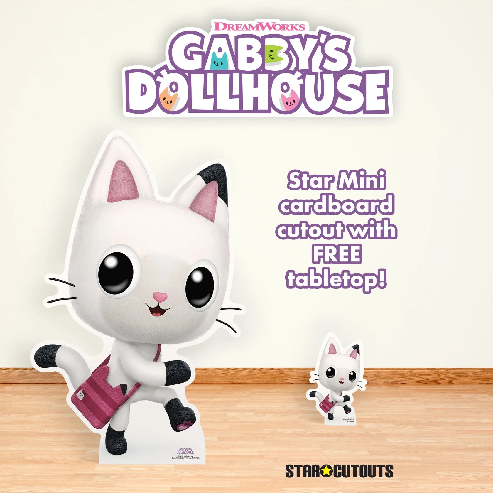 Pandy Gabby's Dollhouse Star Mini Cardboard Cut Out 74cm - Anilas UK
