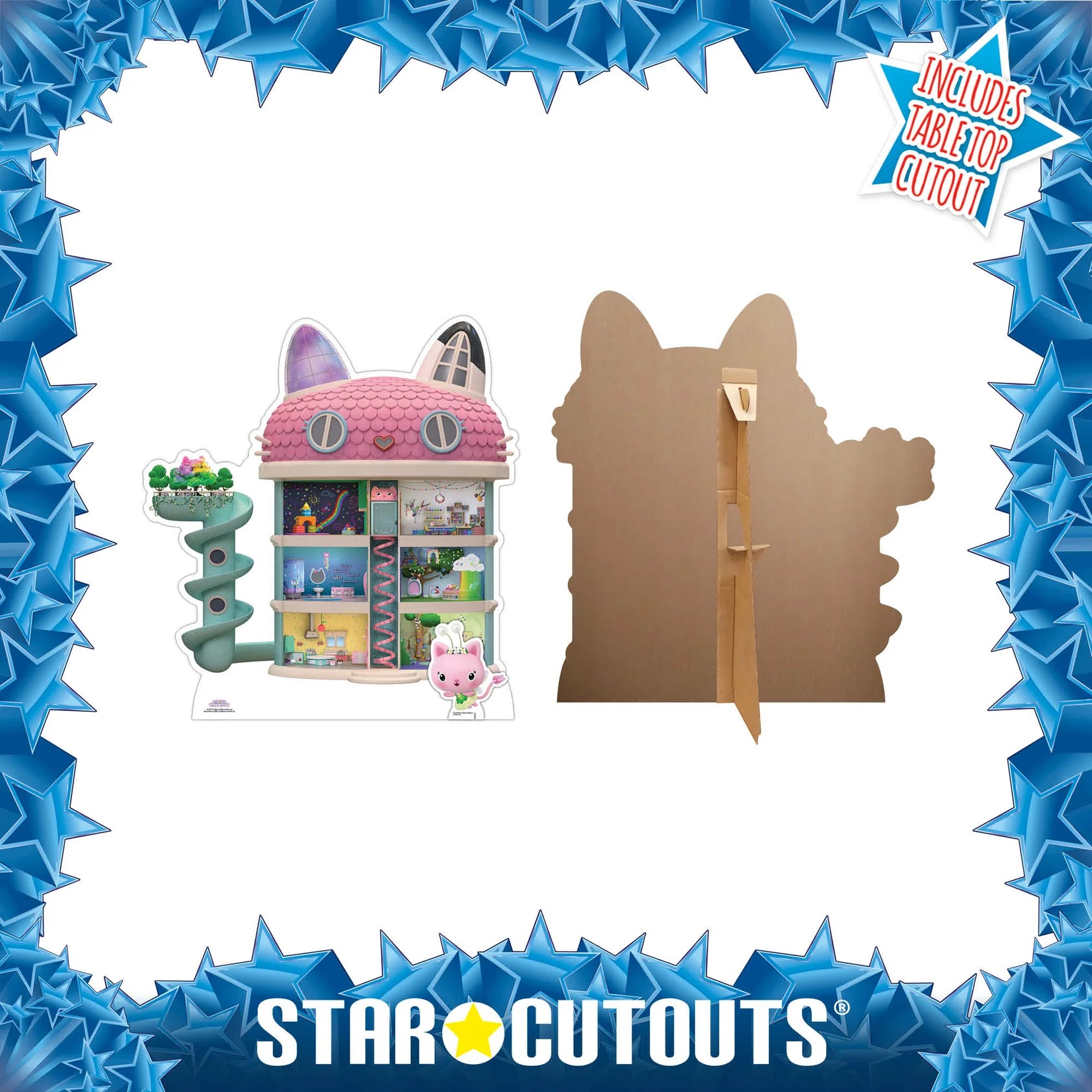 Gabby's Dollhouse Star Mini Cardboard Cut Out 79cm - Anilas UK