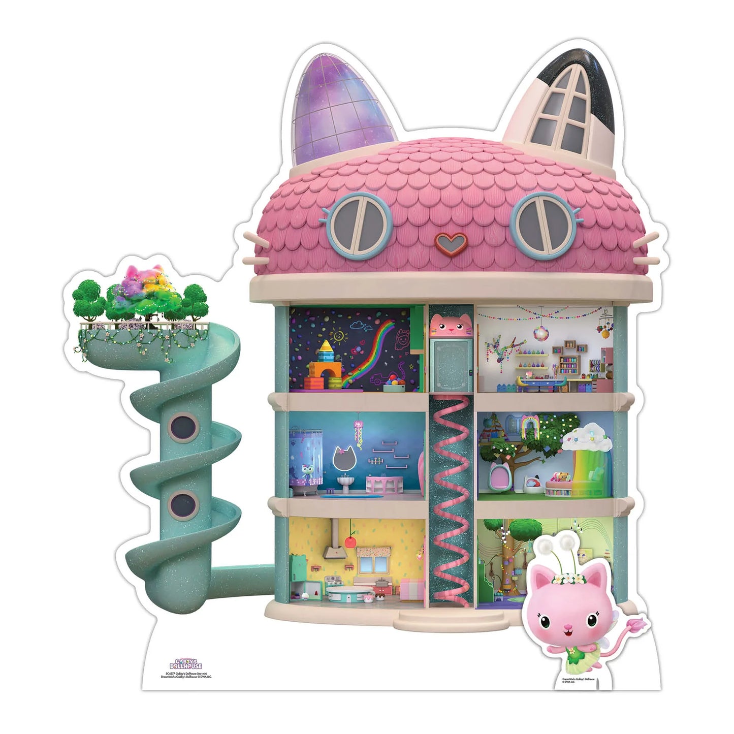 Gabby's Dollhouse Star Mini Cardboard Cut Out 79cm - Anilas UK