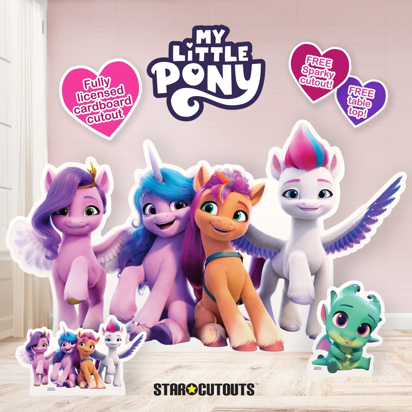 My Little Pony Group Large Cardboard Cut Out Height 159cm