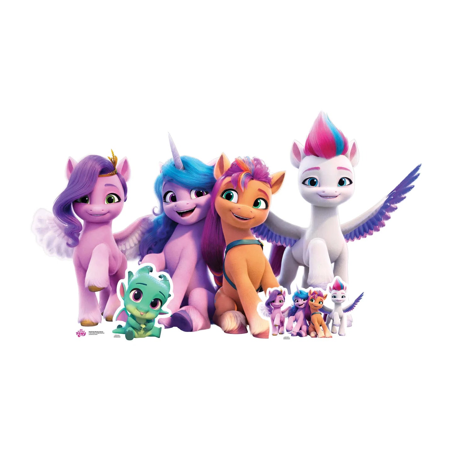 My Little Pony Group Large Cardboard Cut Out Height 159cm
