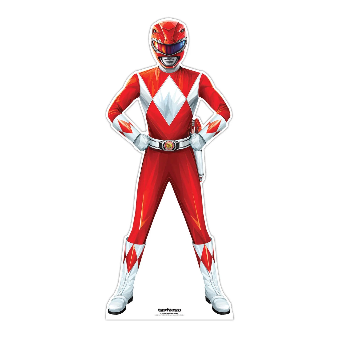 Power Ranger Red Star Mini Cardboard Cut Out Height 95cm