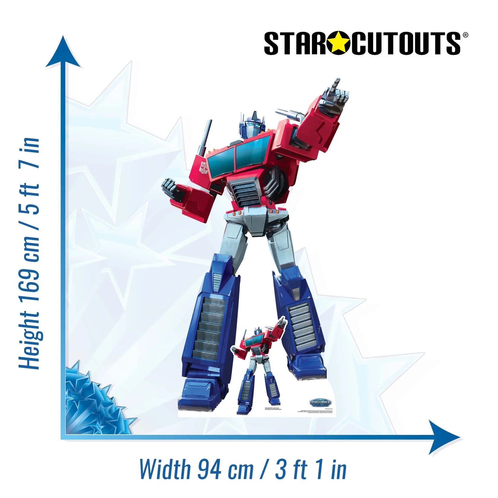 Optimus Prime Transformers Cardboard Cut Out 169cm - Anilas UK