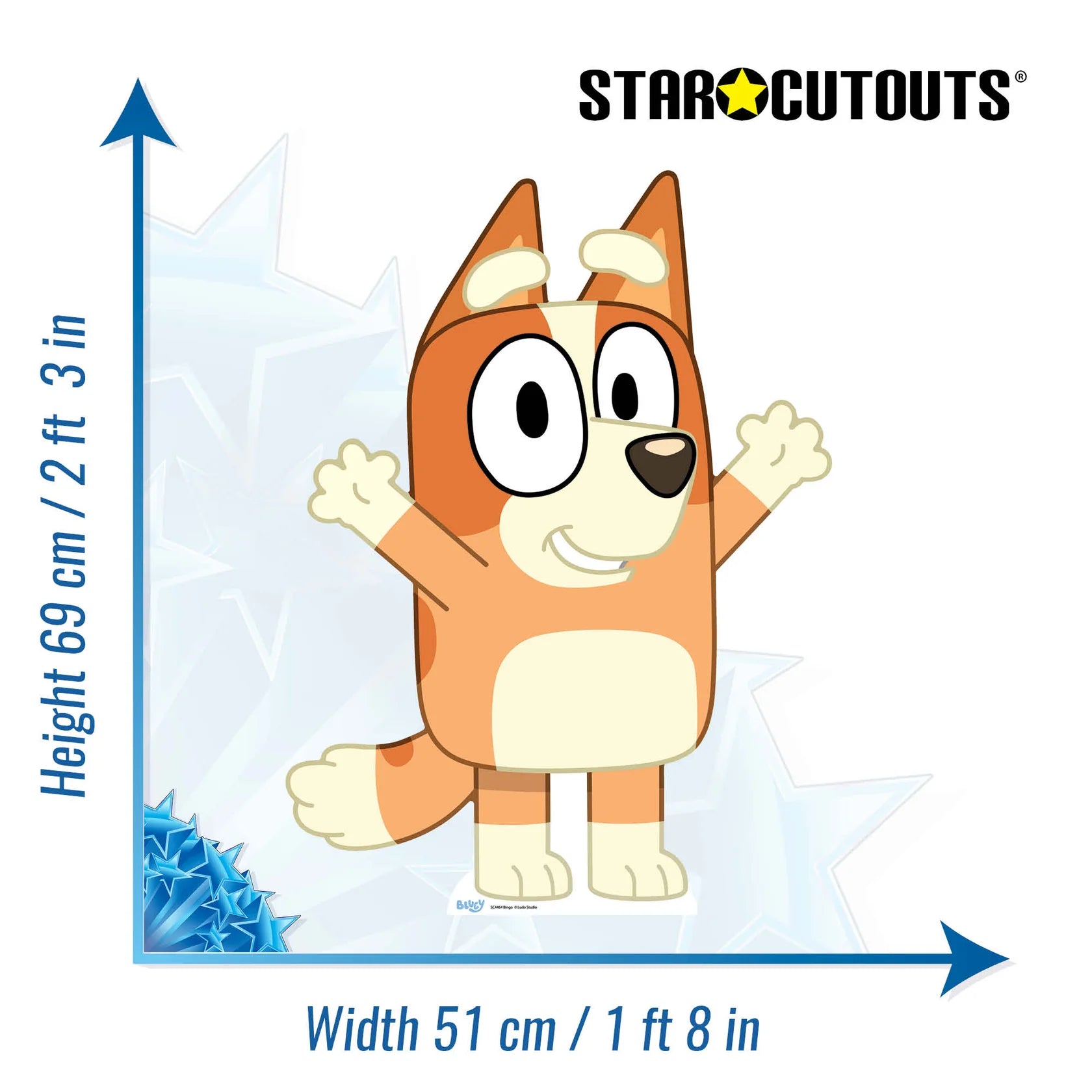 Bingo Cardboard Cut Out 69cm - Anilas UK