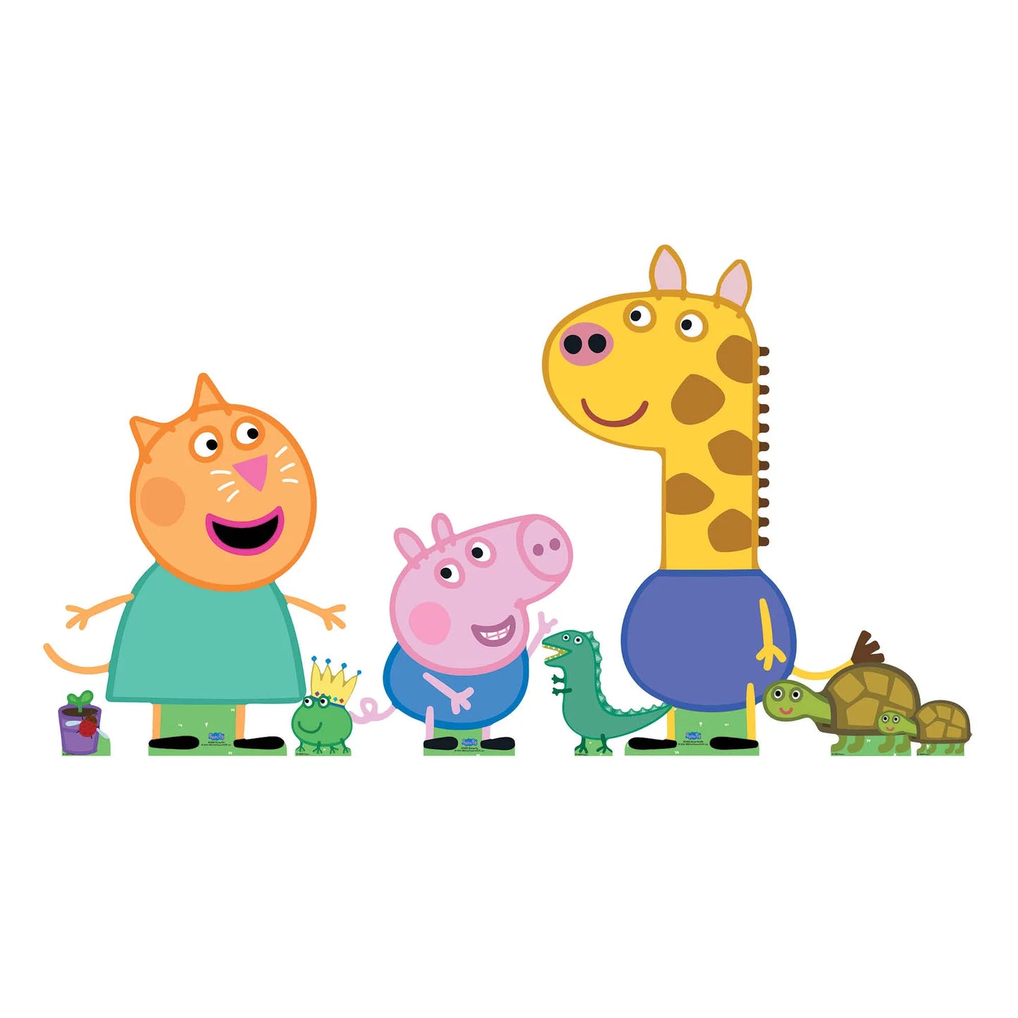 Gerald, George and Candy Cardboard Cutout Decoration Multi Pack Height 86cm