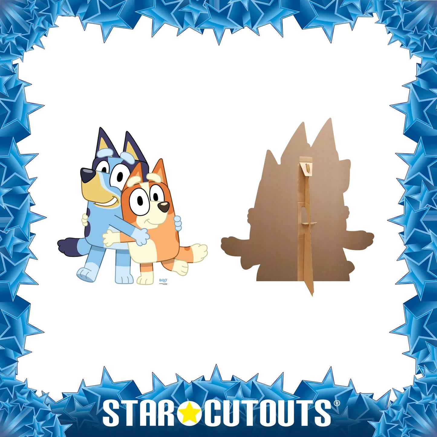 Bluey and Bingo Cardboard Cut Out 91cm - Anilas UK