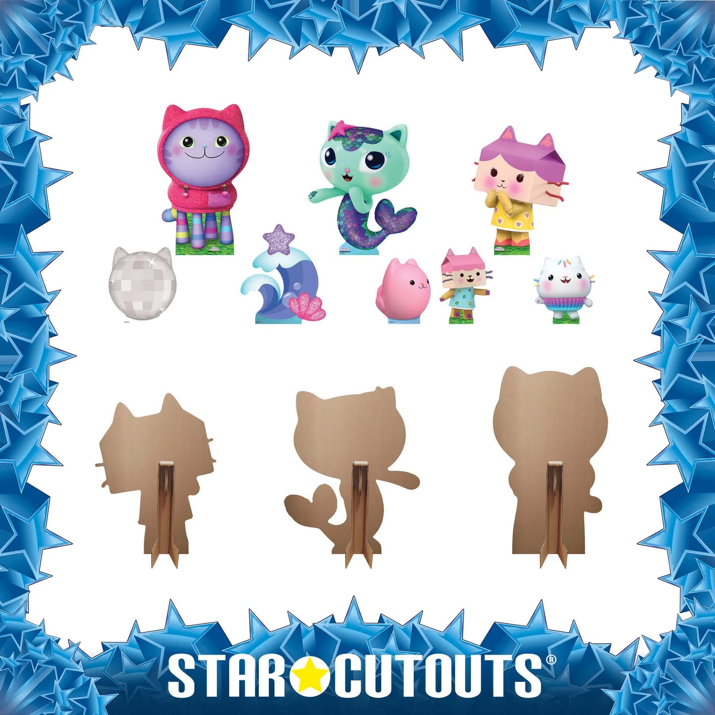 DJ Catnip, Baby Box, MerCat Cardboard Cutout Multi Pack Bundle 48cm - Anilas UK
