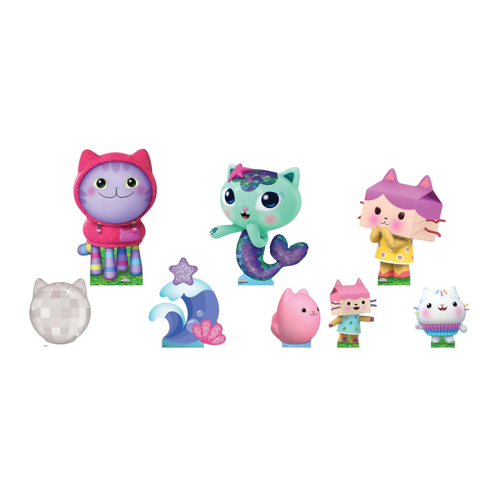 DJ Catnip, Baby Box, MerCat Cardboard Cutout Multi Pack Bundle 48cm - Anilas UK
